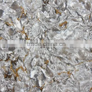 Beautiful Pattern Agglomerated Quartz Slab thumbnail-1