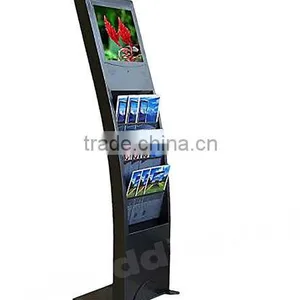 22" Inch Floor Stand LCD Billboard With Magazine Rack thumbnail-5