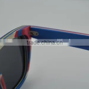 2015 New Arrive Skateboard Wooden Sunglasses Polarized Lens Wooden Sunglasses Frames Wholesale thumbnail-5