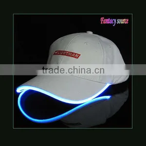 Custom LED Flashing Baseball Cap With Embroidery Logo thumbnail-1