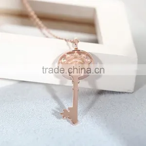 2016 New Design Key Of Life S925 Gold Simple Pendant SPG901Y thumbnail-2