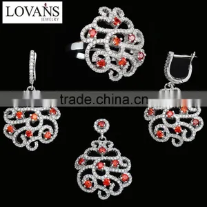 925 Silver Jewelry Set Party Decoration Enameled Silver Jewelry Designs TZ-0252 thumbnail-3