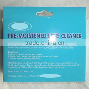 Individually Wrapped Lens Cleaner, Glasses Wet Wipe Cleaning Kits, CE Certification thumbnail-5