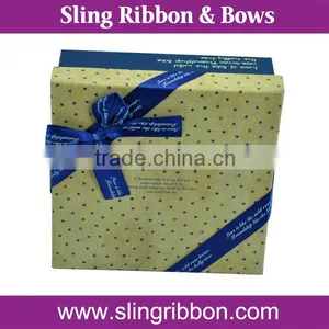 Ribbon Bow Type and Polyester Material Logo Bow Tie thumbnail-1