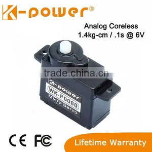 K-power P0080 Micro Plastic Gear Servo 8g for RC Airplane and Helicopter thumbnail-1
