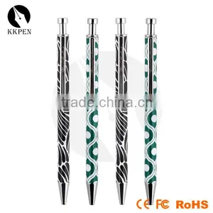KKPEN Wholesale Metal Roller Pen Ballpoint Pen With Cap Glow Stick Pen thumbnail-1