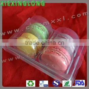 4 Pcs Macarons Clamshell Packaging Tray Display Wholeselling Blister Plastic Tray thumbnail-1