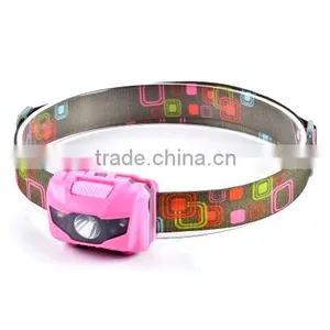 Cheaper Popular 1W+2 Red LED Headlight Camping Headlamp Outdoor Emergency Head Torch thumbnail-2