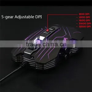 LUOM G5 3200DPI LED Optical 9D USB Vibration Wired Gaming Mouse thumbnail-4