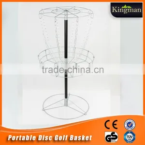 Professional Portable Disc Golf Basket With Light Weight thumbnail-1