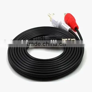 3.5mm to 2RCA Audio Cable 1M thumbnail-5