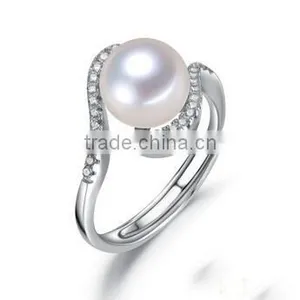 Elegant Pearl Ring for Sale Design With Sunflower Shape thumbnail-1