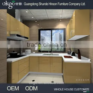 Home Used Lacquering Modern Kitchen Cabinets thumbnail-1