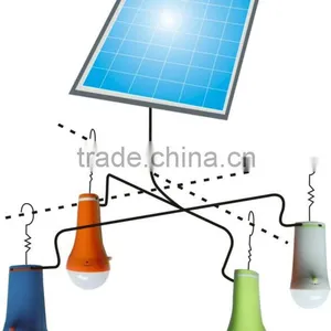 10W Solar Lantern With 4 LED Flashlight Home Lighting thumbnail-1