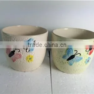 Wholesale Cheap Ceramic Painting Flower Pots thumbnail-1
