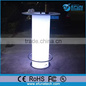Bar Party Glowing Led Cocktail Table With Ice Bucket thumbnail-1