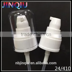 24/410 Cream Pump Dispenser With AS Transparent Cap thumbnail-1