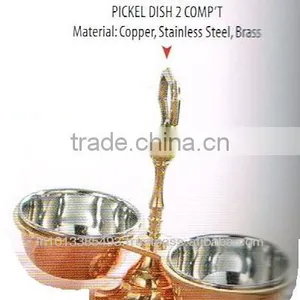 Copper Pickle Dish Comp't thumbnail-1