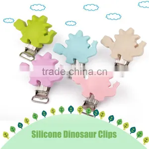 Multi-color Soft Silicone Baby Pacifier Chain Clamp thumbnail-1