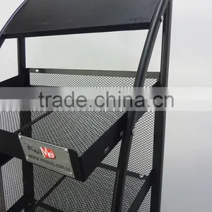 5-tier Solid Metal Floor Diamond Newspaper Display Holder thumbnail-5