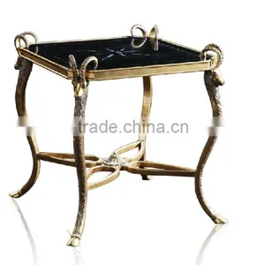 Small Wood Animal Coffee Table, Baroque Style Luxury Coffee Table thumbnail-1
