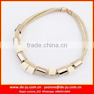 Tube Charm Gold Jewelry Necklace thumbnail-1