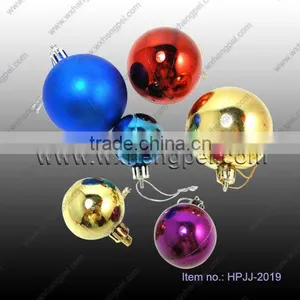 Electroplate Plastic Cheap Colorful Christmas Decoration Ball thumbnail-1