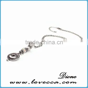 2016 Fashion New Charm Necklace Snap Button Pendant Necklace Changable Snap Button Necklace thumbnail-4