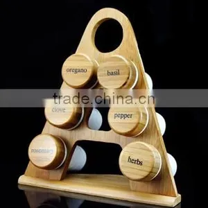 Glass Spice Jar Rack Set, Salt and Pepper Set, Sauces Rack Set thumbnail-1