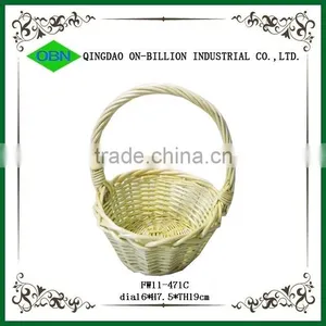 Cheap Wicker Decorate Flower Girl Basket Wedding thumbnail-4