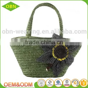 2017 New Fashion Hand Craft Women Summer Shoulder Tote Shopping Sea Beach Straw Bag thumbnail-4