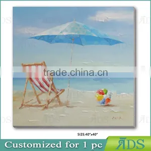 Handmade ContermporaryBeach Oil Painting thumbnail-1