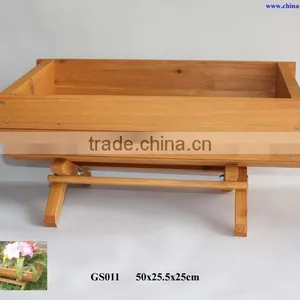 Pine Wooden Planter With Racks thumbnail-1
