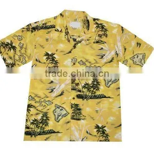 Viscosa Short Sleeve Hawaiian Shirts for Girl thumbnail-1