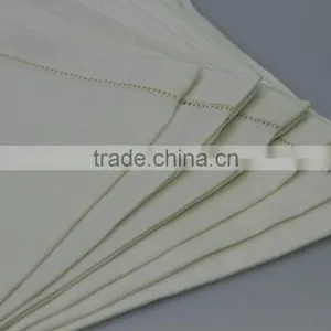 100% Cotton Plain Hemstitched Table Napkins, Set of 6 thumbnail-5