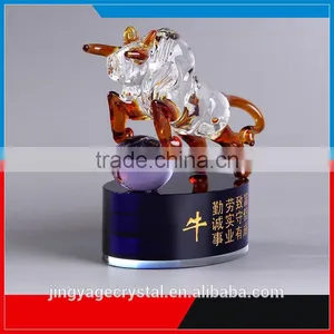 Jingyage Personalized Chinese Zodiac Crystal Ox Patient 3d Model Souvenir Gifts thumbnail-2