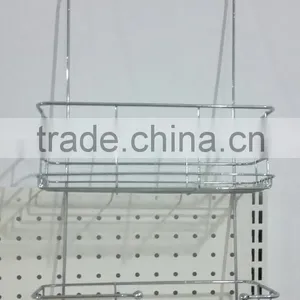2 Tier Matel Wire Rectangular Hanging Storage Wire Basket/shower Caddy thumbnail-1