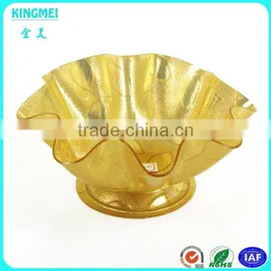 Luxury Design Promotional High Foot Style Acrylic Fruit Tray,Plastic Container and Dishes thumbnail-1