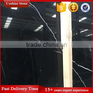 Cheap Chinese Black With White Vein Nero Marquina Marble thumbnail-4