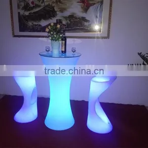 Rechargeable LED Cocktail Table, LED Bar Table, LED Furniture Supplier in China thumbnail-3