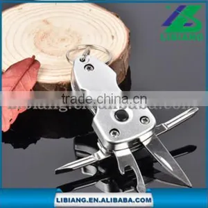 Creative Outdoor Present 7-in-1Portable Multi-Tool Key Ring thumbnail-1