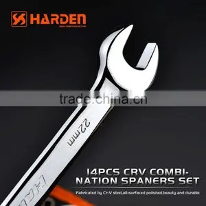 PROFESSIONAL 14PCS COMBINATION WRENCH SET SINGLE OPEN END SPANNER thumbnail-3