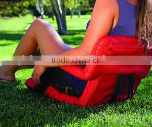 Red Portable Stadium Seat With Customized Team Logo thumbnail-6