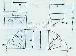 Tungsten Carbide Tipped Welding Cutting Saw Blade ---for Boring Tool and Facing Turning Tool CBF(1274) thumbnail-1