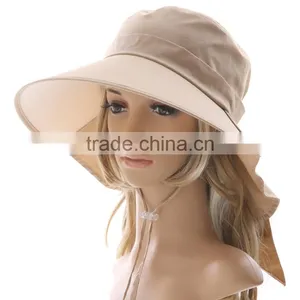 Women Wide Brim Sun Hat / UV Protection Bucket Hat thumbnail-1