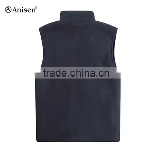 Wholesale Custom Oem Polar Fleece Outdoor Men Vests thumbnail-2
