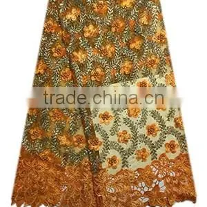 Fashiuonable African Women Wedding Dress Lace Sequined Tulle Lace With Stones FL1394 thumbnail-3