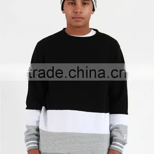 Men Cheap Pullover Three Color Fleece Mens Turtleneck Sweatshirts thumbnail-1