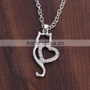 Latest Design Girls Top Brass Cute Animal Bulldog Dog Jewelry Pendant Necklace thumbnail-4