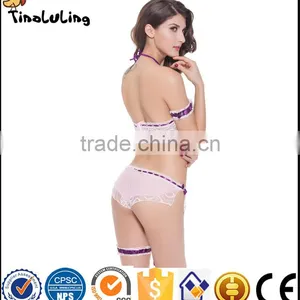 NEW Arrival Women Sexy First Nighty Sexy Transparent Lace Suit Lingerie Manufactuer thumbnail-6
